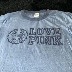 Victoria Secret Pink - blue tshirt